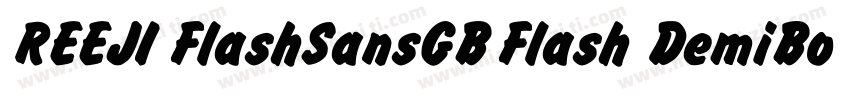 REEJI FlashSansGB Flash DemiBold字体转换
